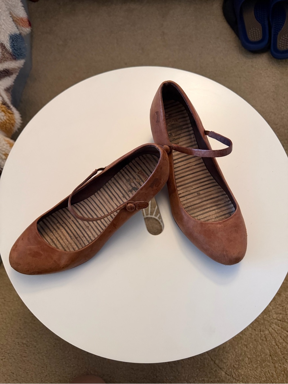 Camper Leather Mary Jane’s with Heel